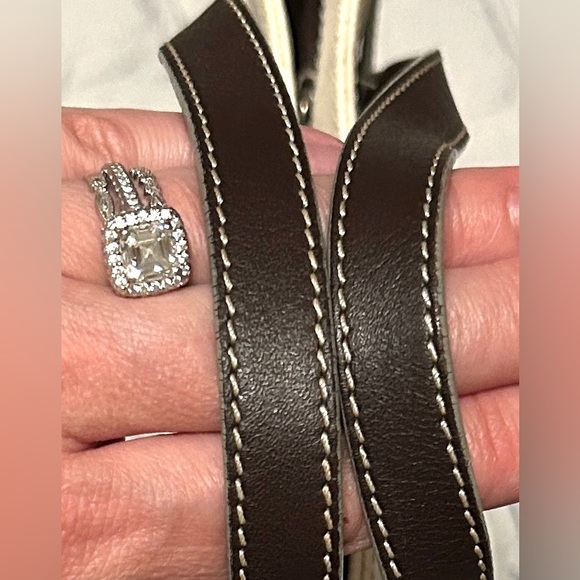 LOEWE White & Black Canvas & Leather Repeat Anagram Logo Tote Bag. - Picture 5 of 15